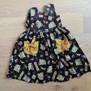 Mary Engelbreit Handmade Vintage That's What Friends Are For Sleeveless Dress